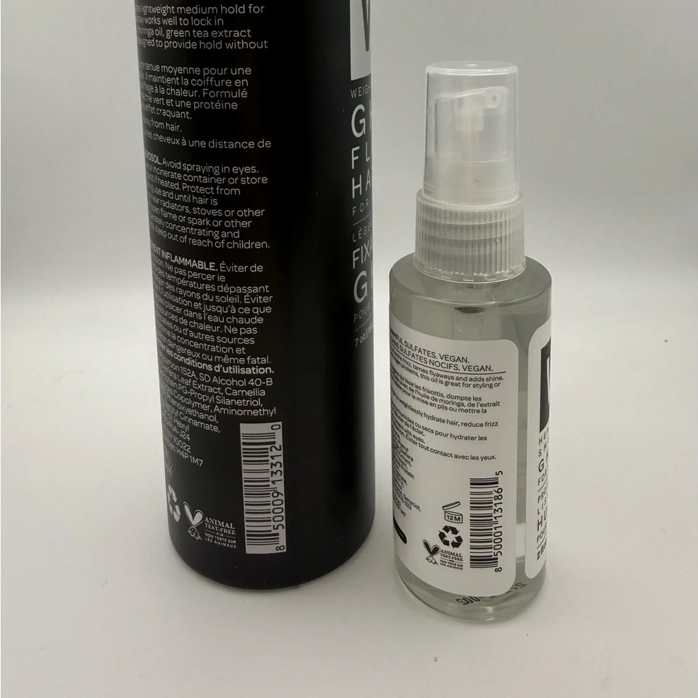 Verb Ghost Flexible Hairspray and Oil Set - Black